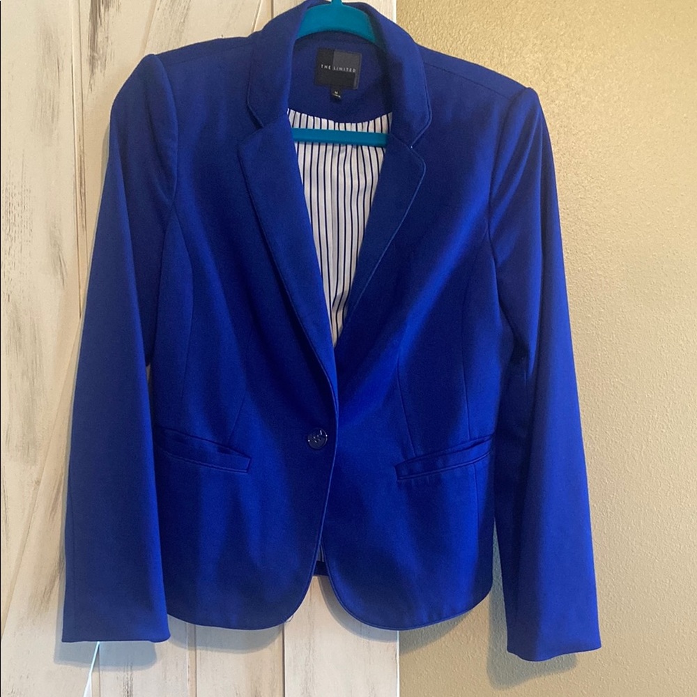 The Limited Blue Blazer Classic Tailored Suit Jacket